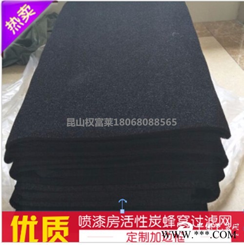活性碳纖維氈過濾甲醛漆味高效凈化噴漆房尾氣活性炭蜂窩海綿