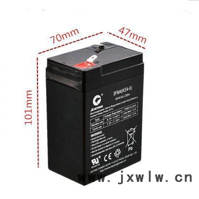 凱鷹KAIYING6V4AH蓄電池電子秤衡器電池樓宇安防太陽能小系統(tǒng)應(yīng)急照明電動儀器儀表兒童玩具電池**批發(fā)